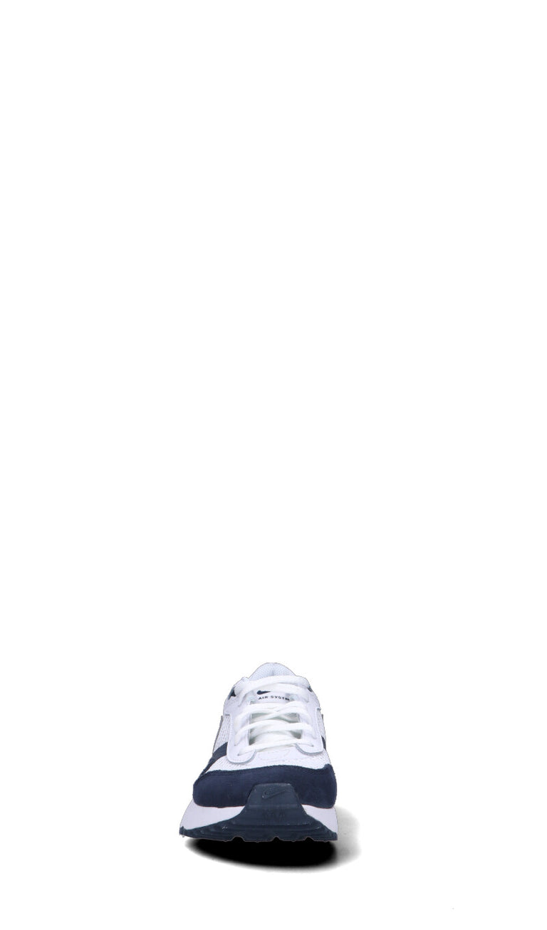 NIKE - AIR MAX SYSTM (GS) Sneaker ragazzo bianca/blu in pelle