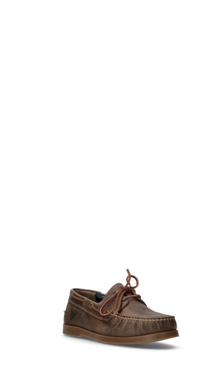 DOCKSTEPS Stringata uomo marrone in pelle