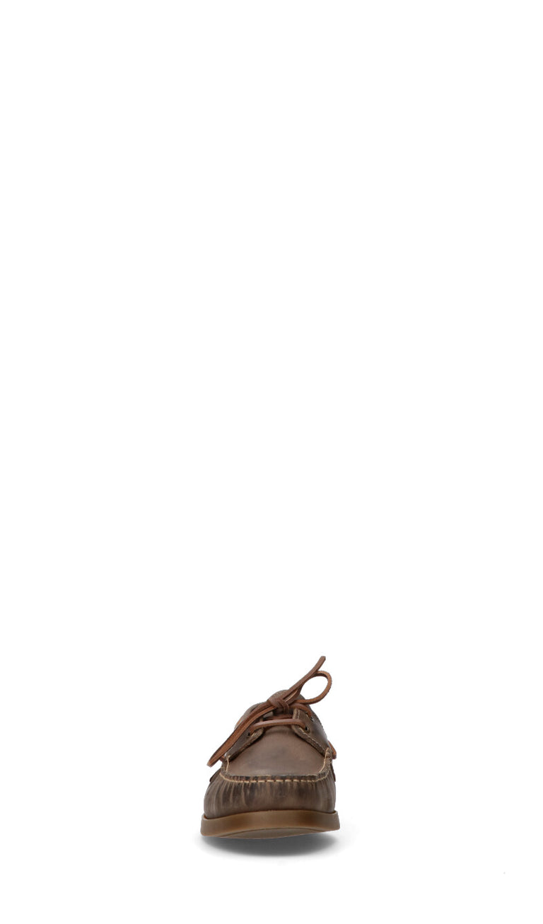 DOCKSTEPS Stringata uomo marrone in pelle
