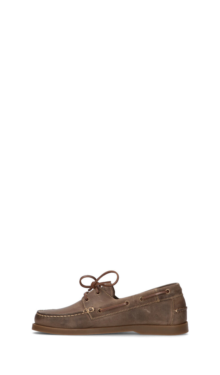 DOCKSTEPS Stringata uomo marrone in pelle
