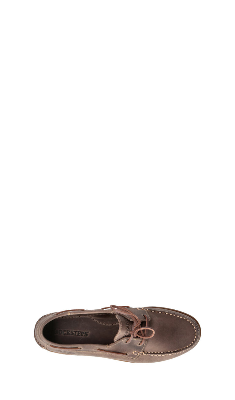 DOCKSTEPS Stringata uomo marrone in pelle
