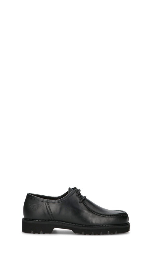 DOCKSTEPS Stringata uomo nera in pelle
