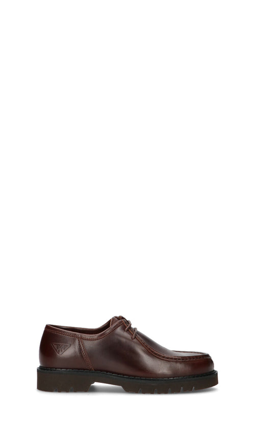 DOCKSTEPS Stringata uomo marrone in pelle