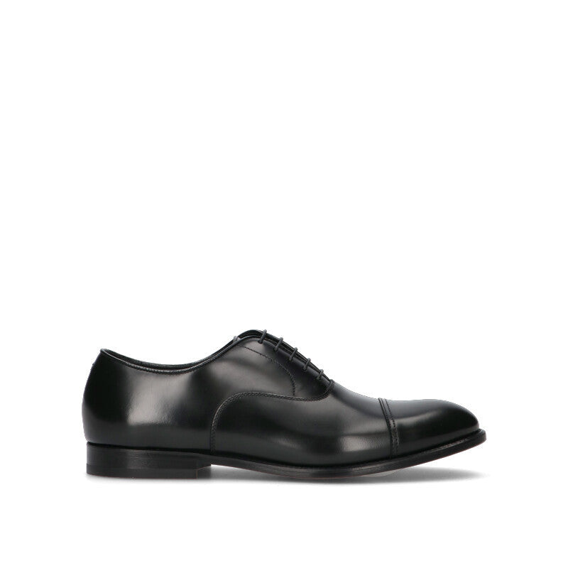DOUCAL'S Stringata uomo nera in pelle
