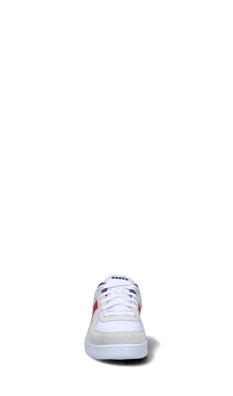 DIADORA Sneaker uomo bianca/blu/panna/rossa in suede