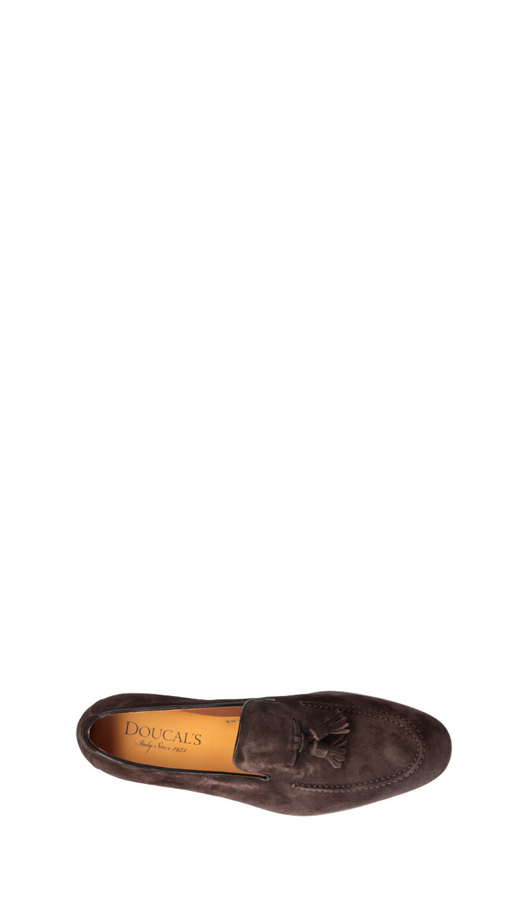DOUCAL'S Mocassino uomo marrone in suede