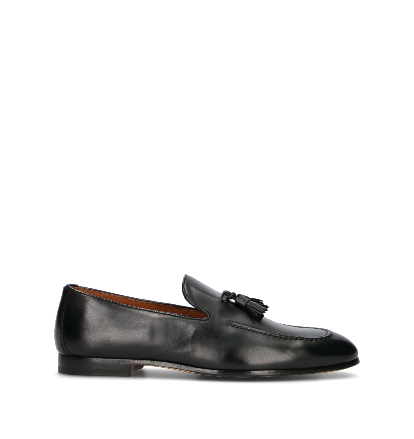DOUCAL'S Mocassino uomo nero in pelle