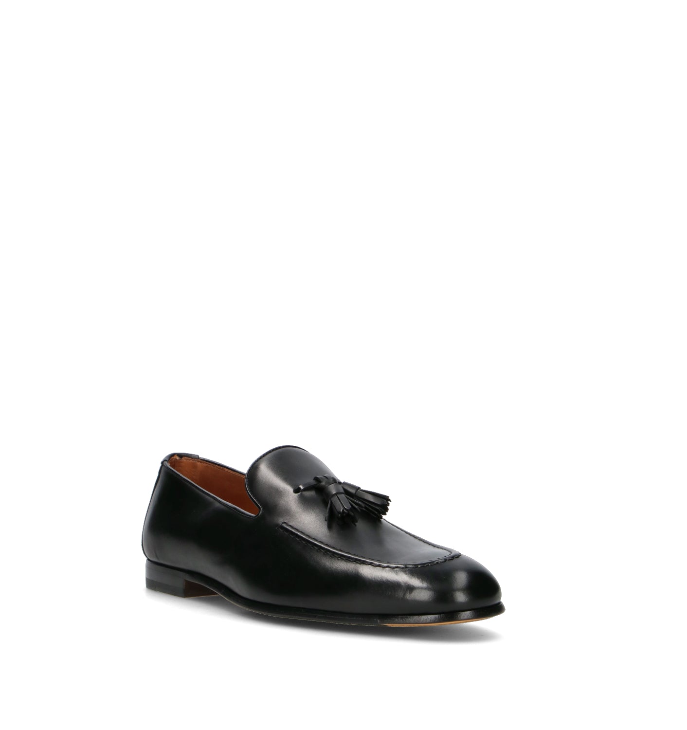 DOUCAL'S Mocassino uomo nero in pelle