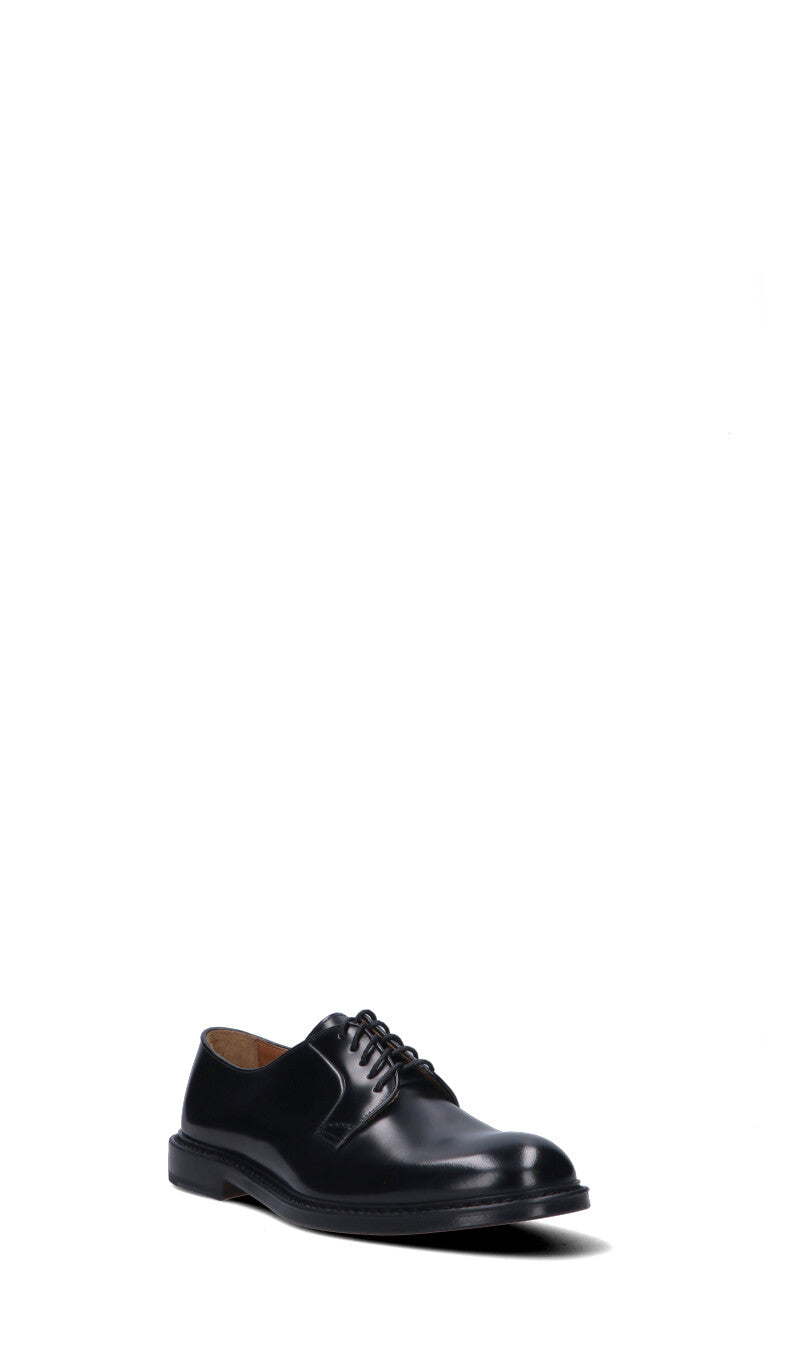DOUCAL'S Stringata uomo nera in pelle