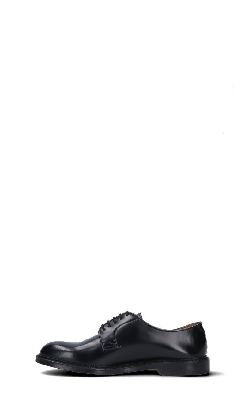 DOUCAL'S Stringata uomo nera in pelle
