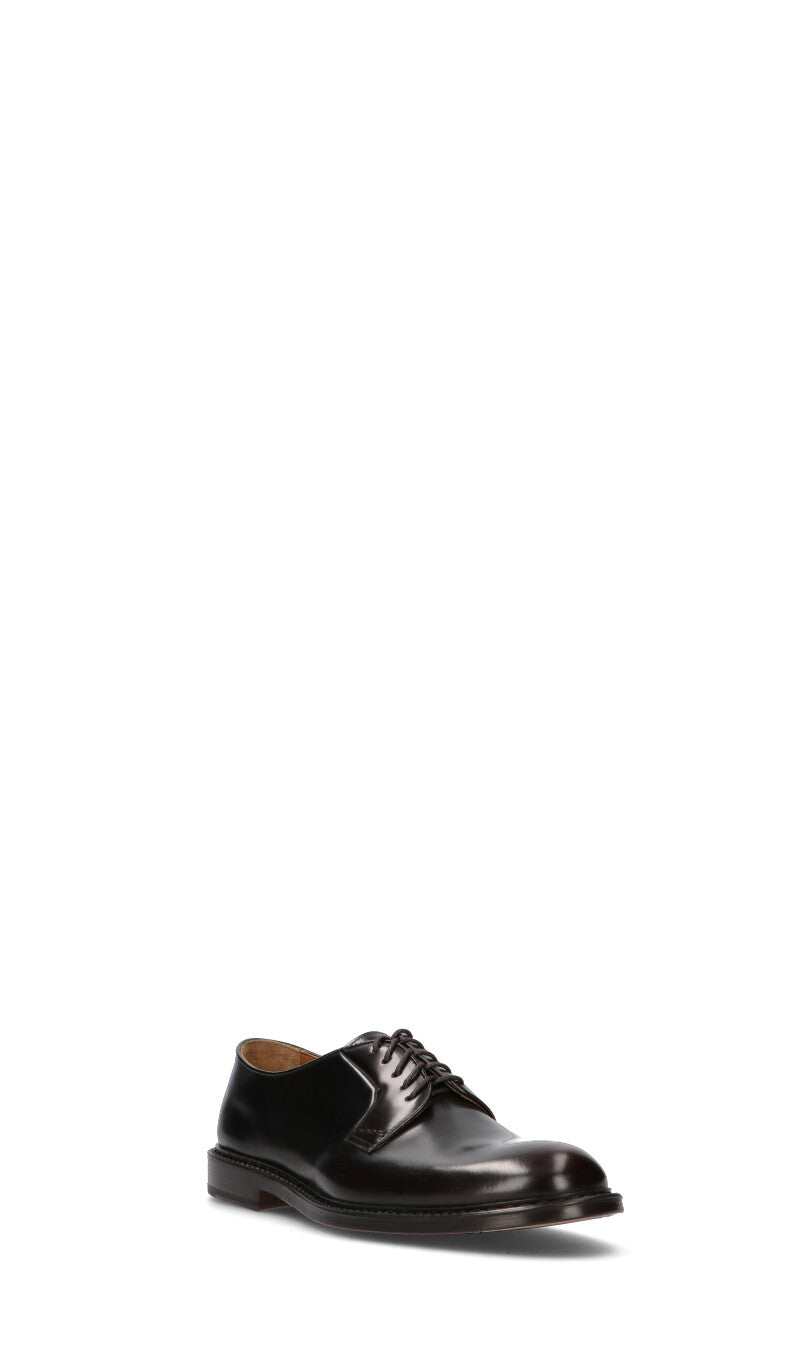 DOUCAL'S Stringata uomo nera in pelle