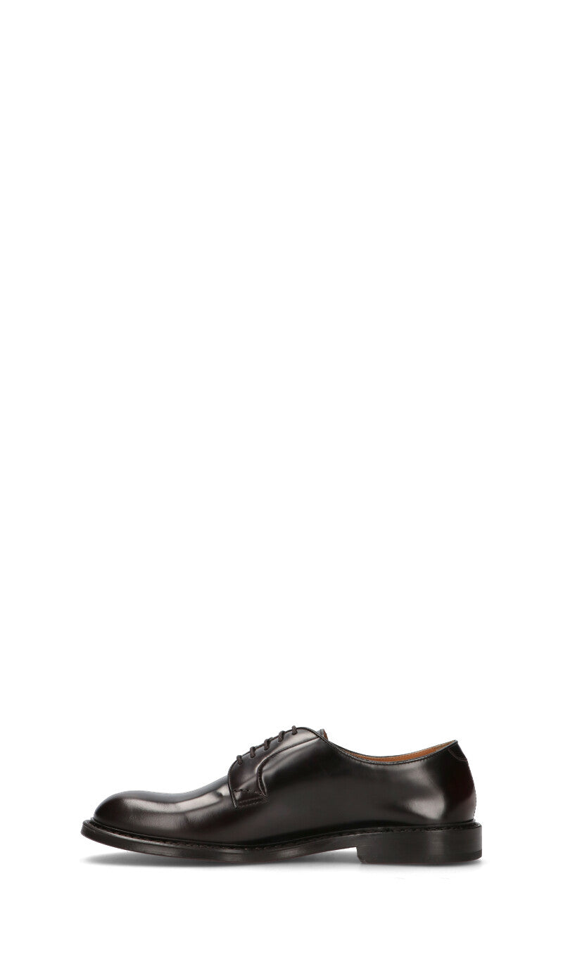 DOUCAL'S Stringata uomo nera in pelle