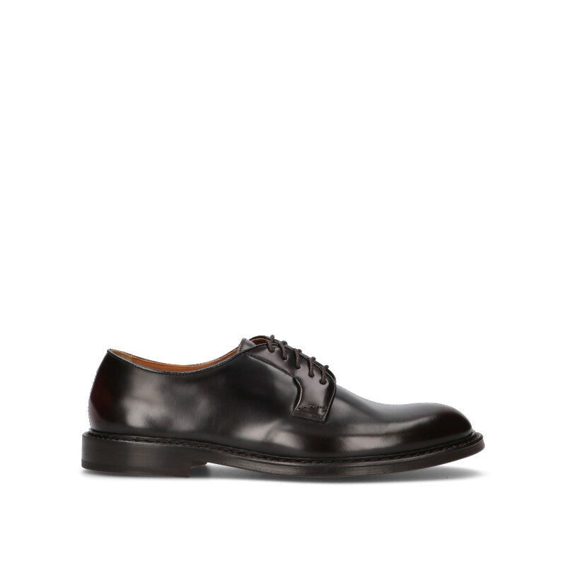 DOUCAL'S Stringata uomo nera in pelle