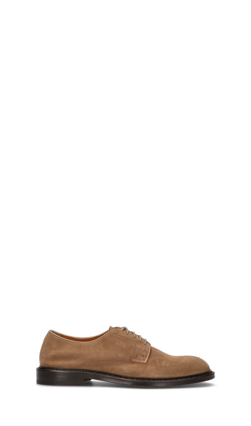 DOUCAL'S Stringata uomo marrone in suede