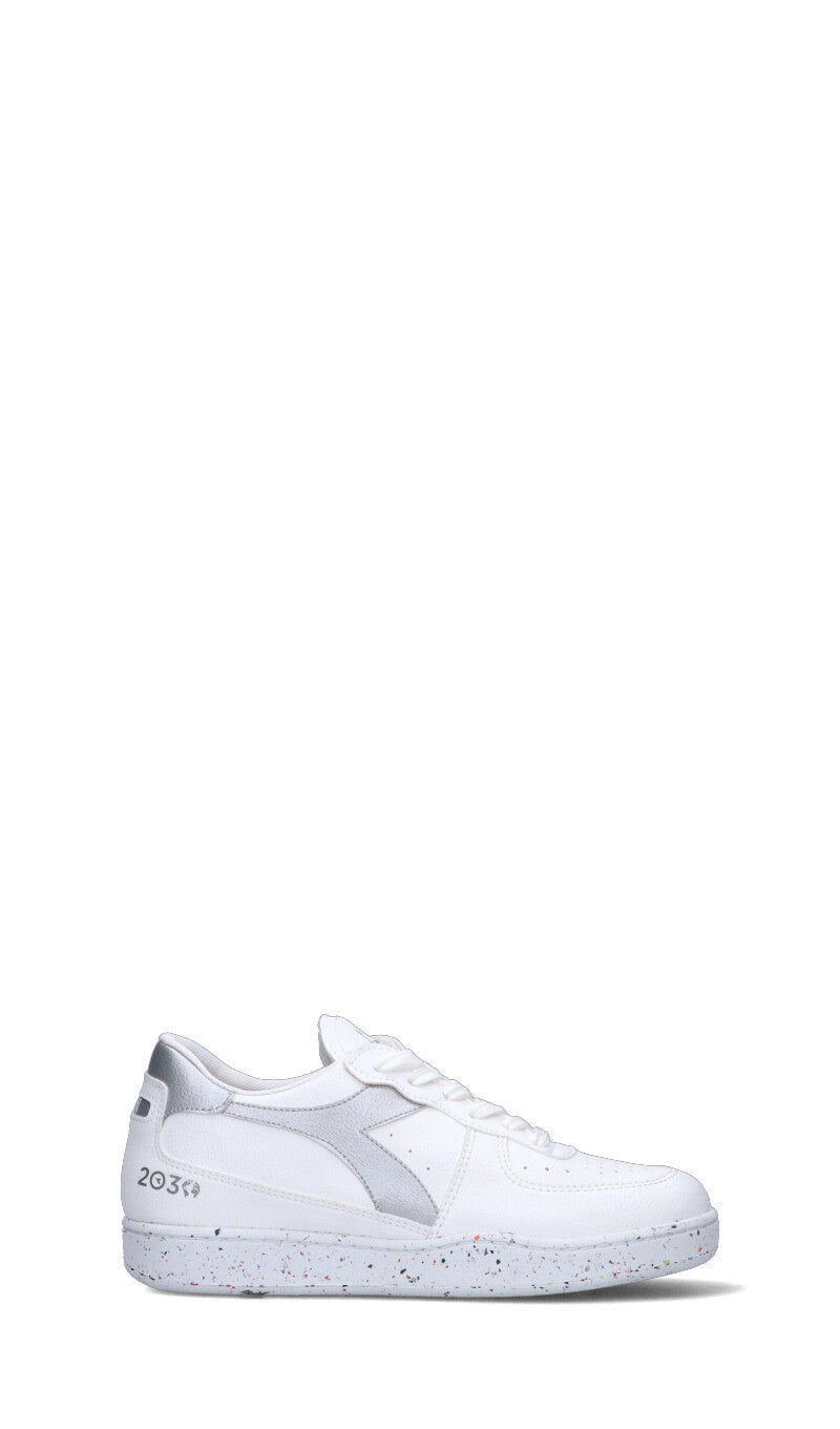 DIADORA HERITAGE - BASKET LOW 2030 Sneaker uomo bianca/argento in pelle