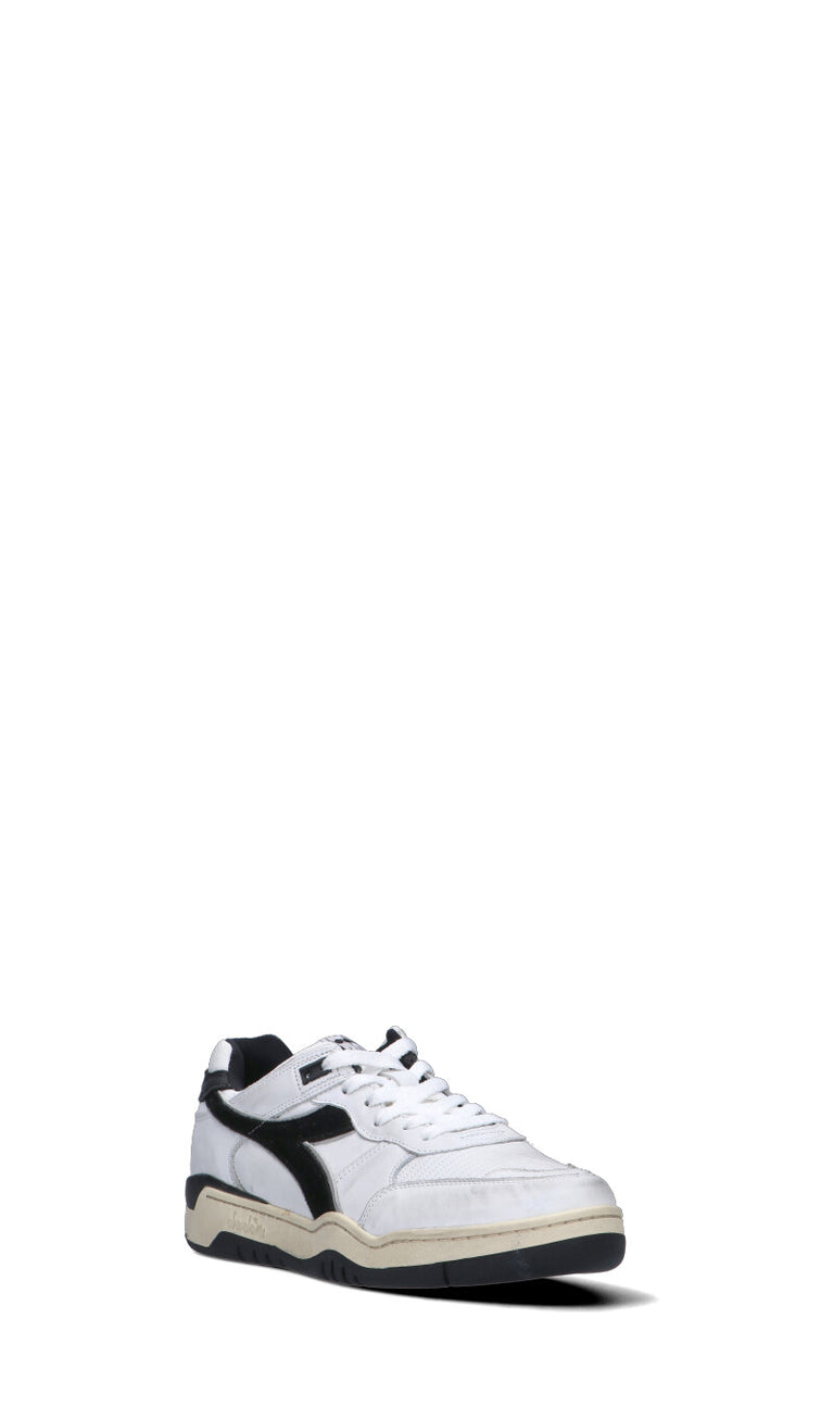 DIADORA HERITAGE Sneaker uomo bianca/nera in pelle