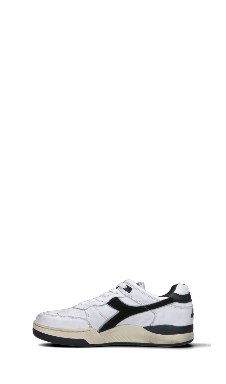 DIADORA HERITAGE Sneaker uomo bianca/nera in pelle