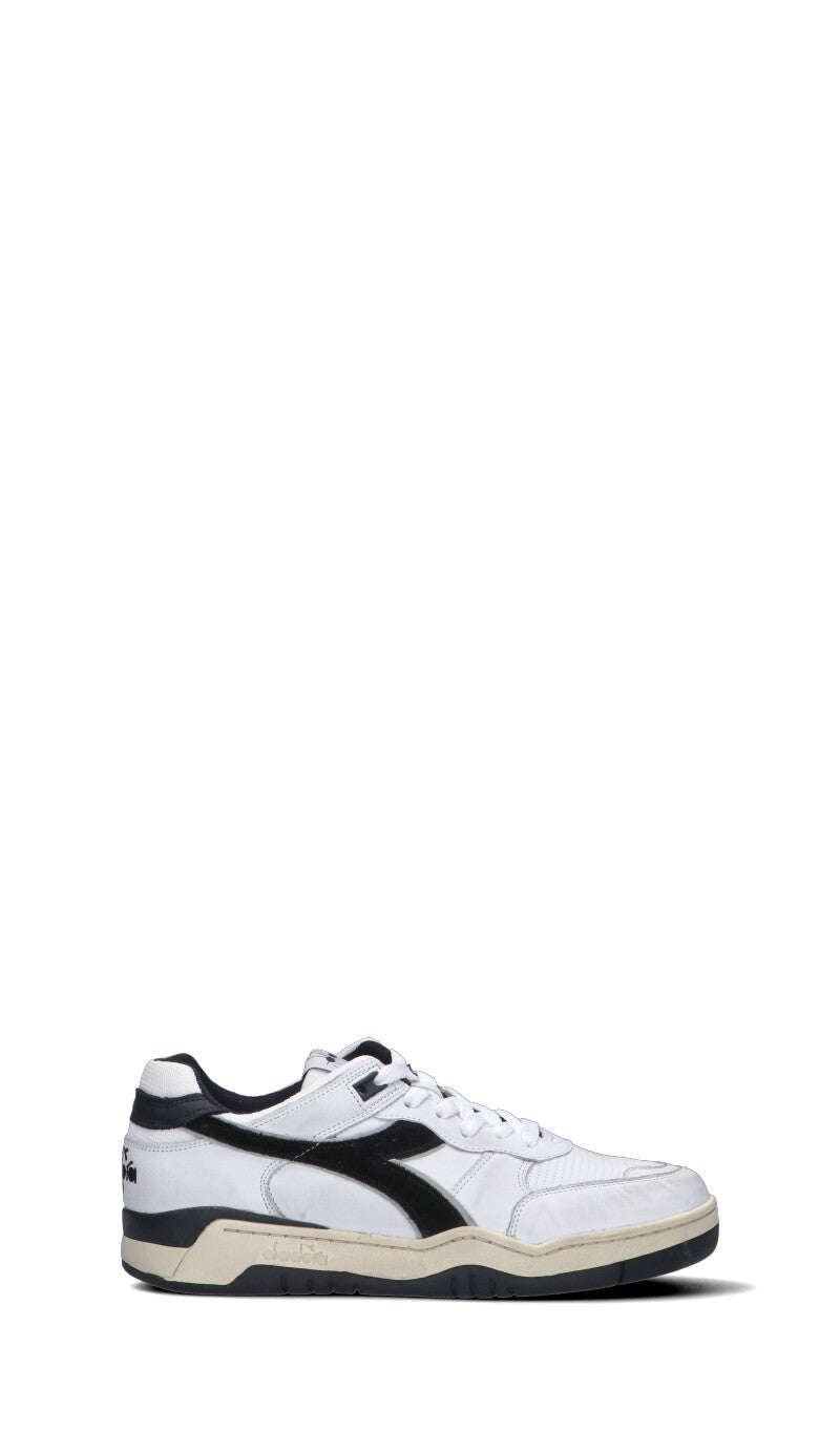 DIADORA HERITAGE Sneaker uomo bianca/nera in pelle