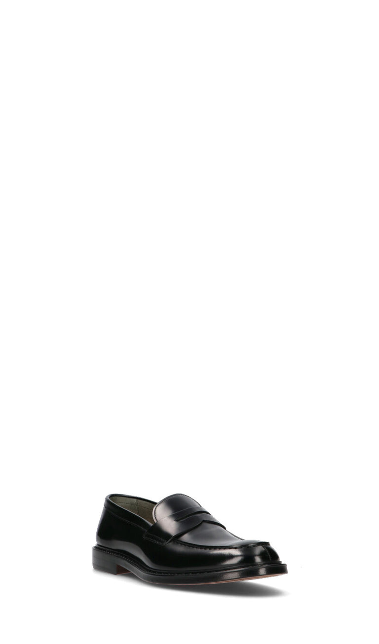 DOUCAL'S Mocassino uomo nero in pelle