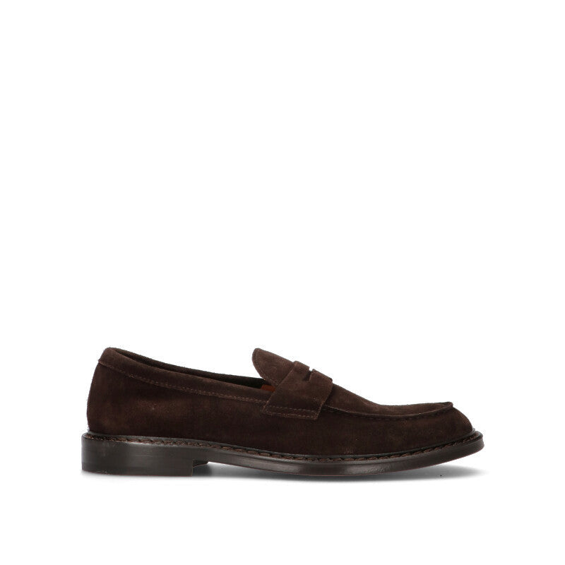 DOUCAL'S Mocassino uomo marrone in suede