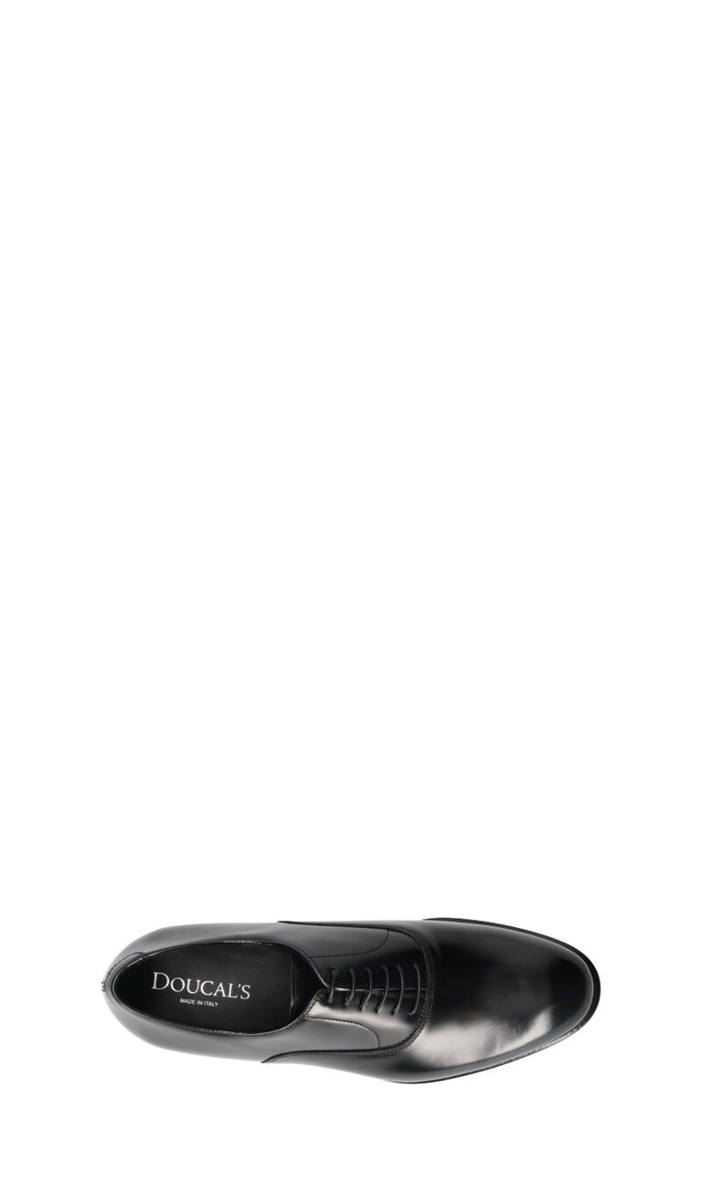 DOUCAL'S Stringata uomo nera in pelle