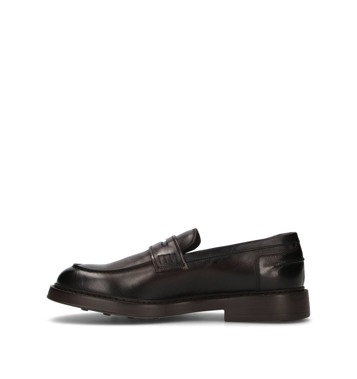 DOUCAL'S Mocassino uomo marrone in pelle