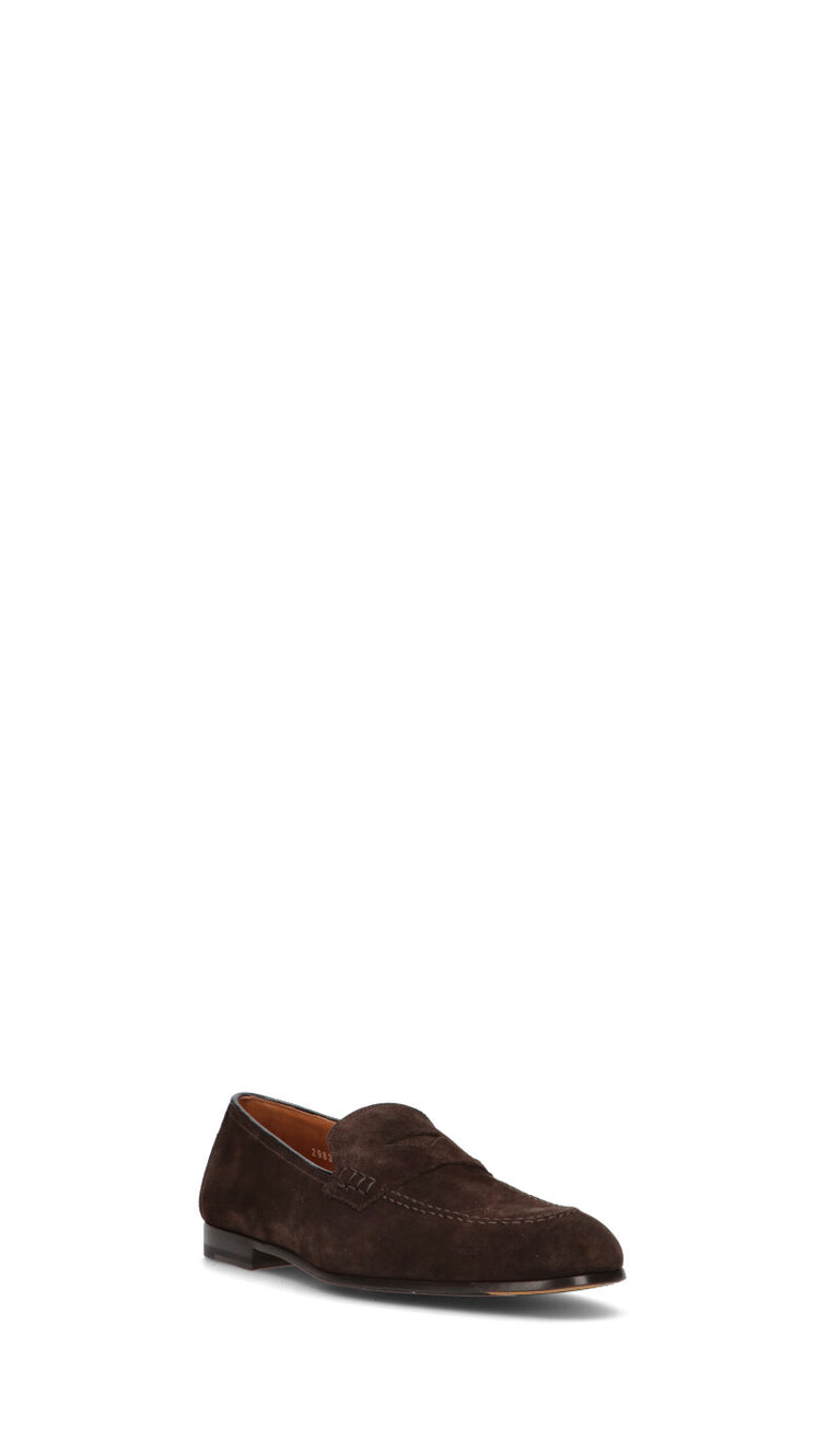 DOUCAL'S Mocassino uomo marrone in suede