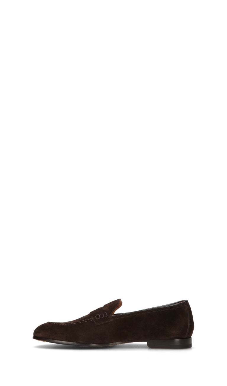 DOUCAL'S Mocassino uomo marrone in suede