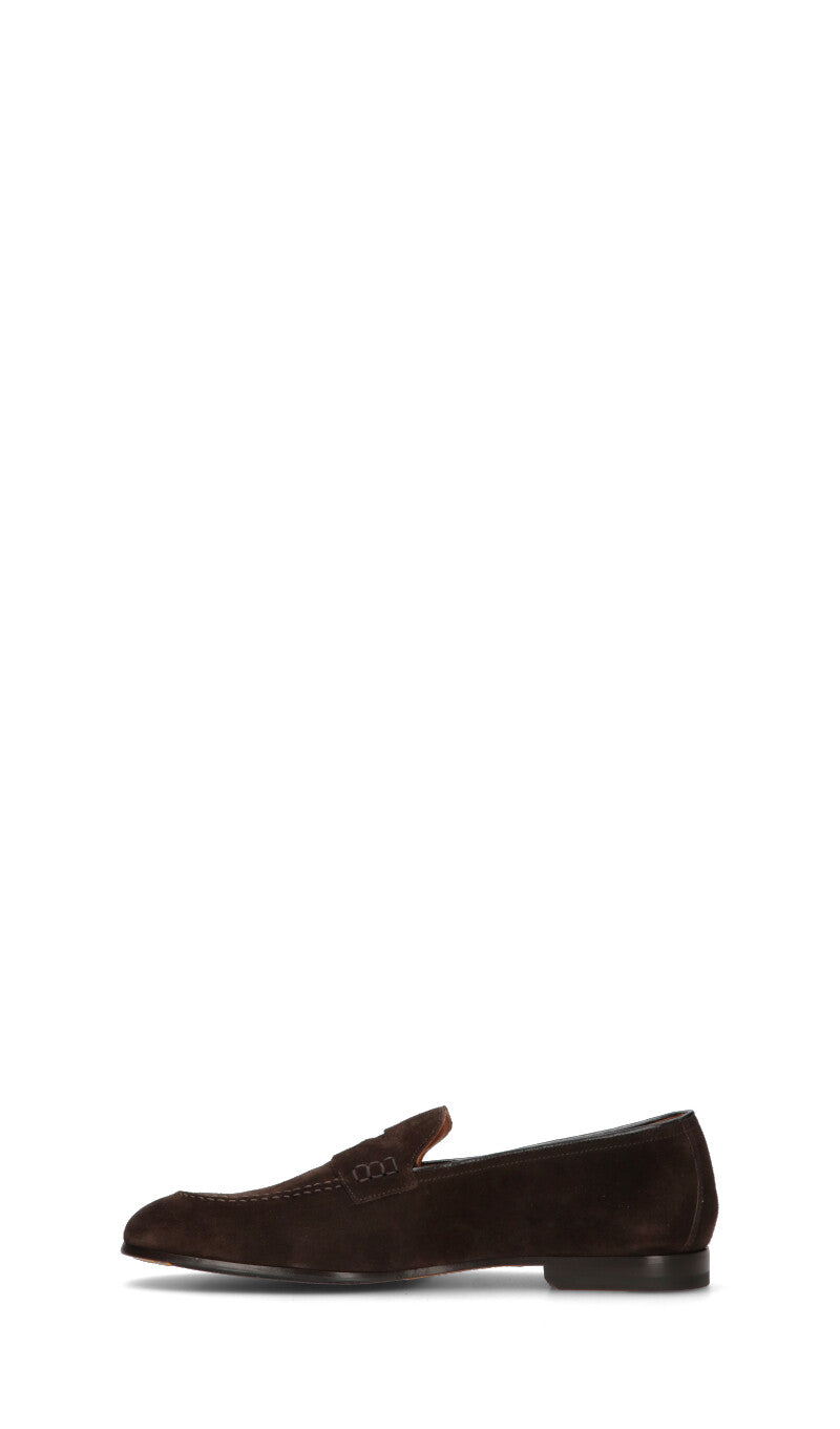 DOUCAL'S Mocassino uomo marrone in suede