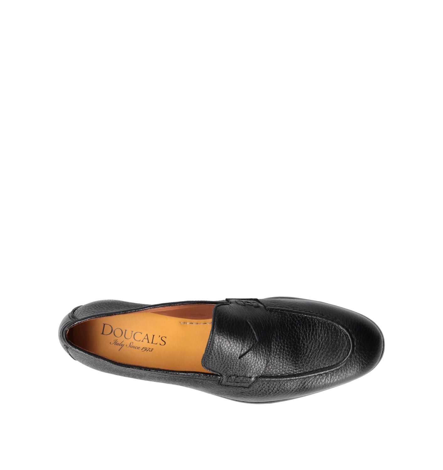 DOUCAL'S Mocassino uomo nero in pelle