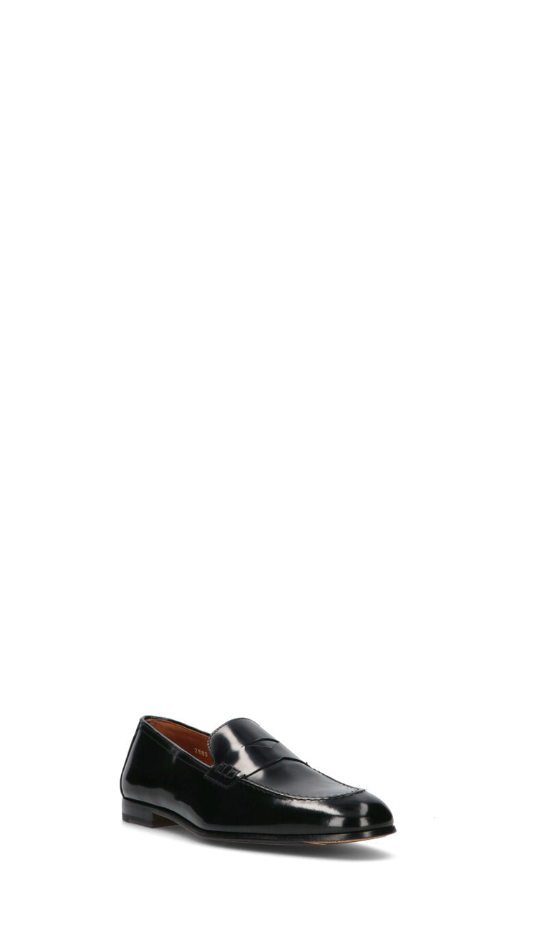 DOUCAL'S Mocassino uomo nero in pelle
