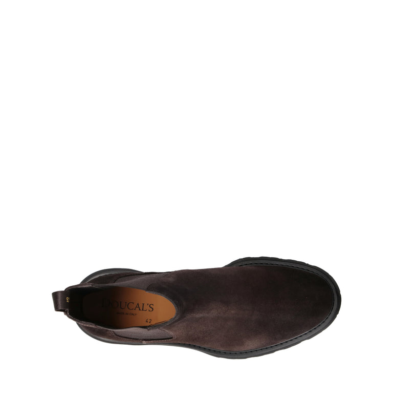 DOUCAL'S Tronchetto uomo testa di moro in suede