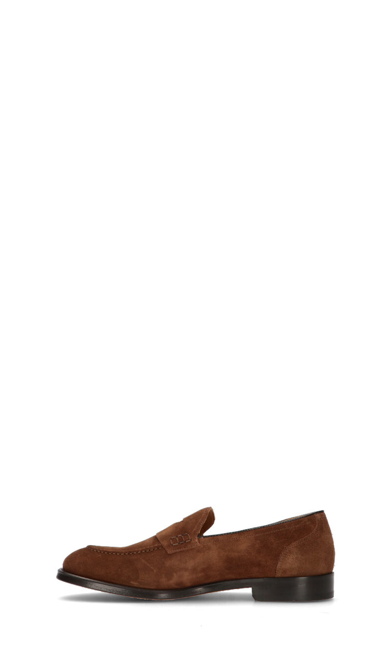 DOUCAL'S Mocassino uomo marrone in suede