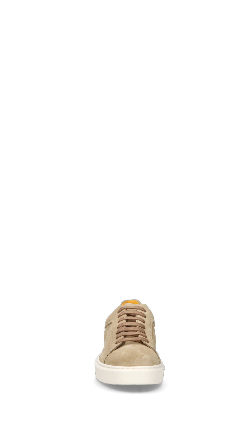 DOUCAL'S Sneaker uomo beige in suede