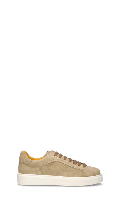 DOUCAL'S Sneaker uomo beige in suede