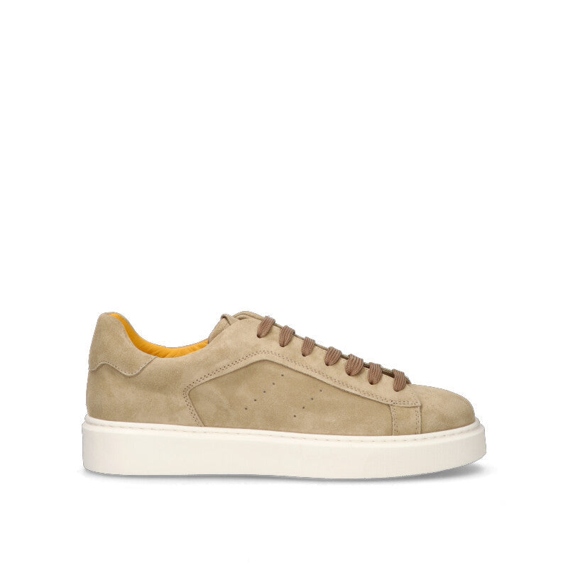 DOUCAL'S Sneaker uomo beige in suede