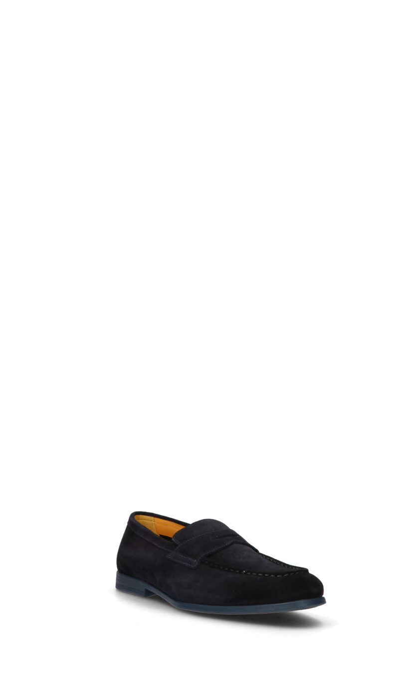 DOUCAL'S Mocassino uomo blu in suede