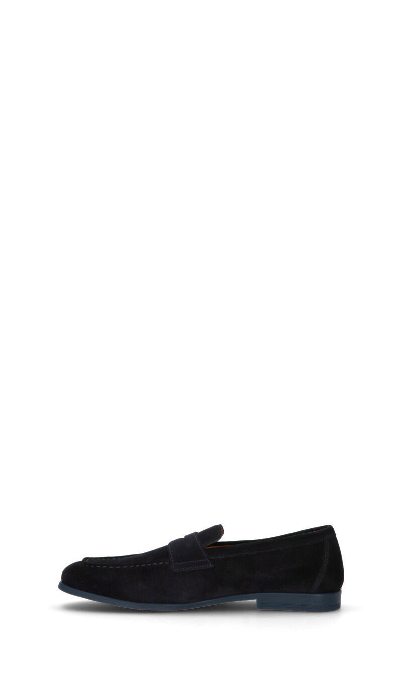 DOUCAL'S Mocassino uomo blu in suede