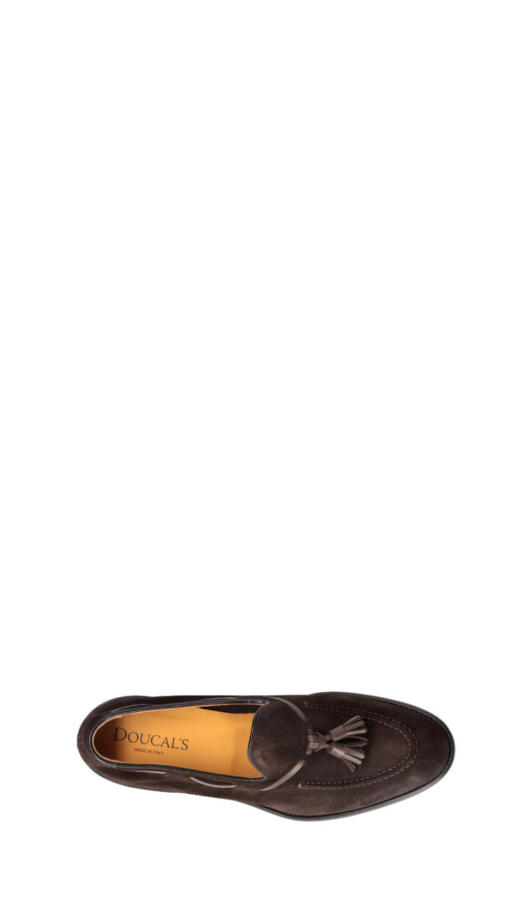 DOUCAL'S Mocassino uomo marrone in suede