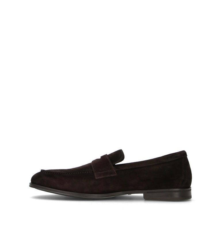 DOUCAL'S Mocassino uomo marrone in suede