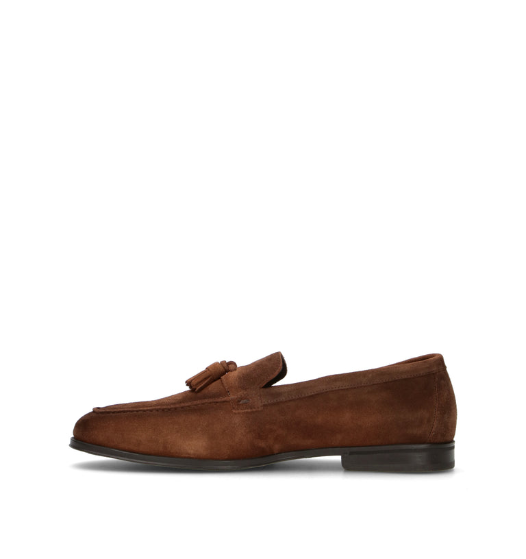 DOUCAL'S Mocassino uomo marrone in suede