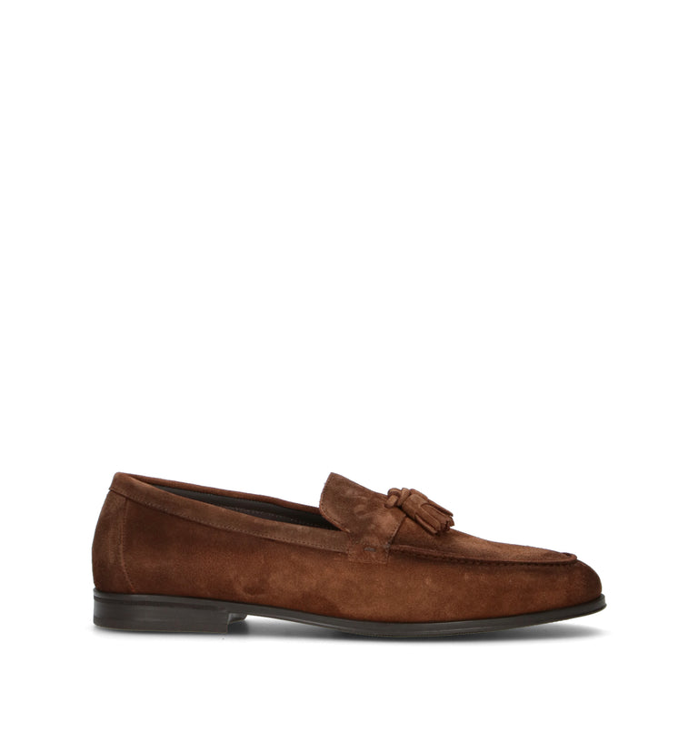 DOUCAL'S Mocassino uomo marrone in suede