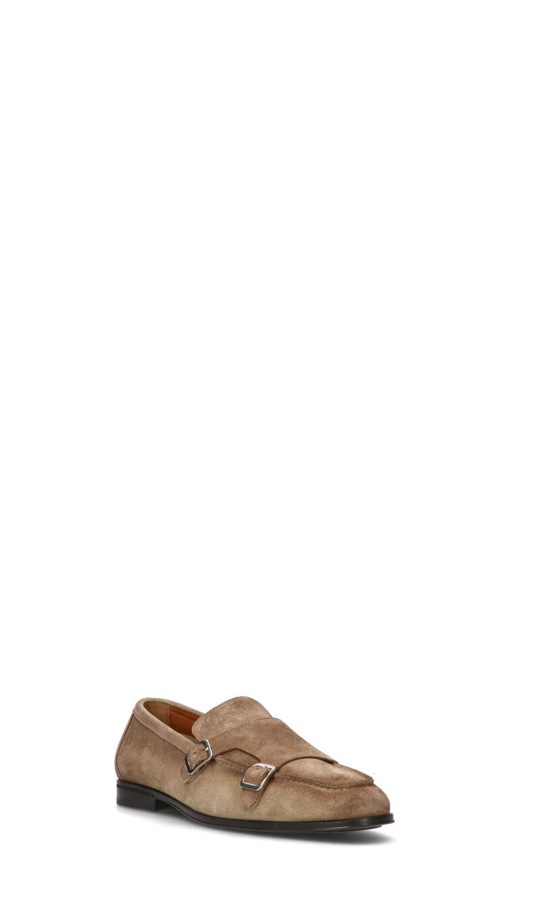DOUCAL'S Mocassino uomo sabbia in suede