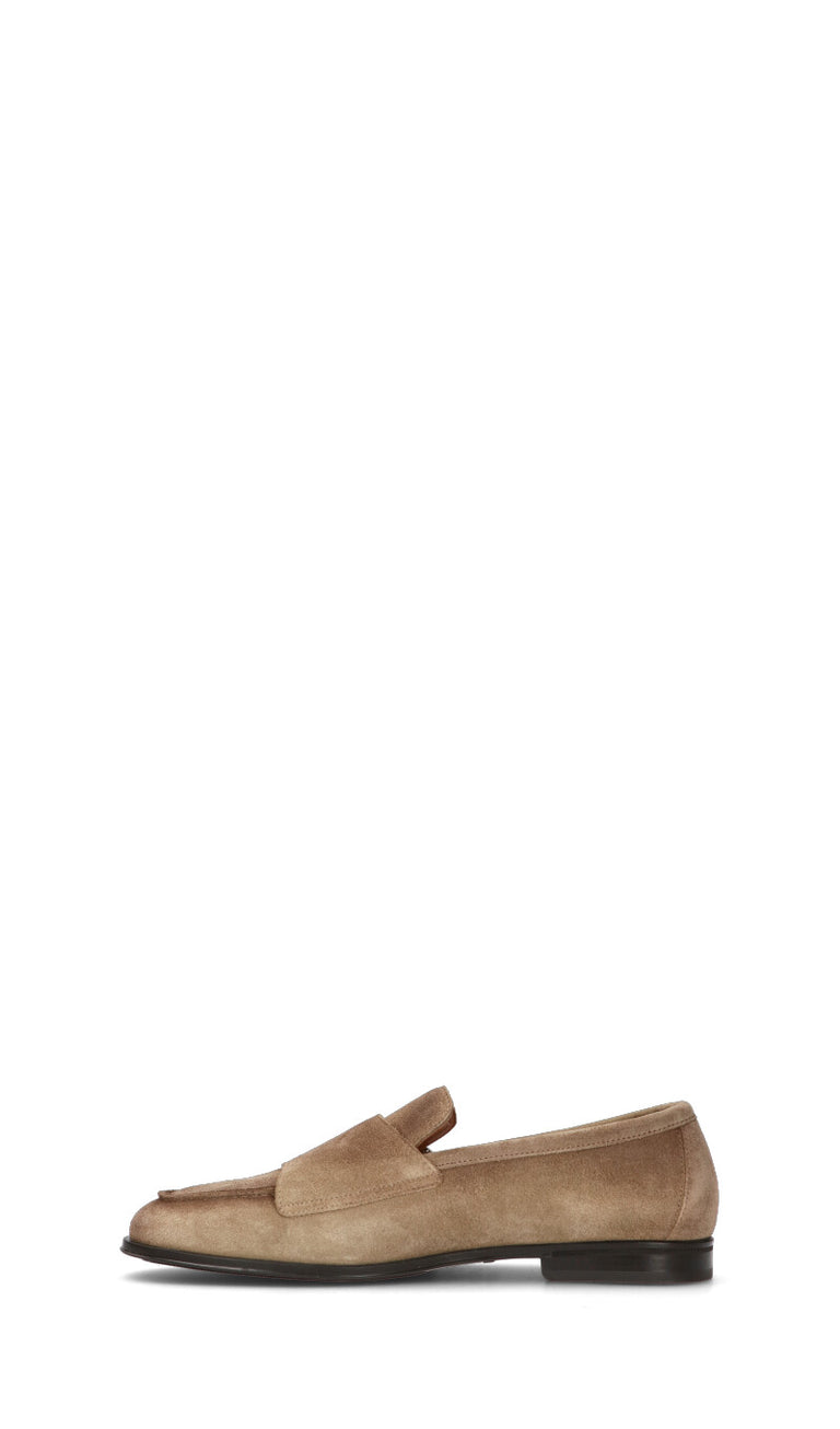 DOUCAL'S Mocassino uomo sabbia in suede
