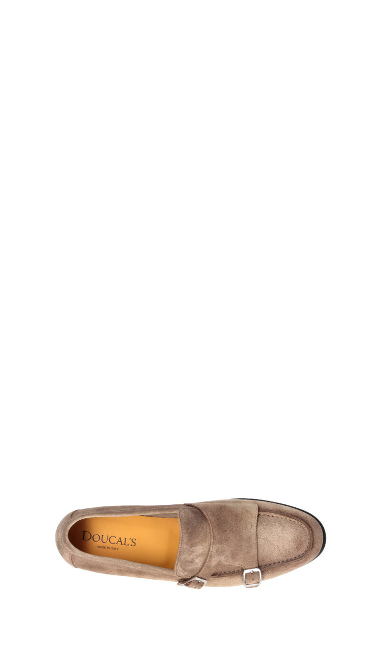 DOUCAL'S Mocassino uomo sabbia in suede