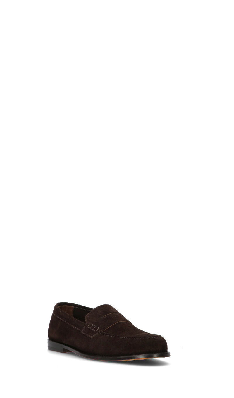 DOUCAL'S Mocassino uomo marrone in suede