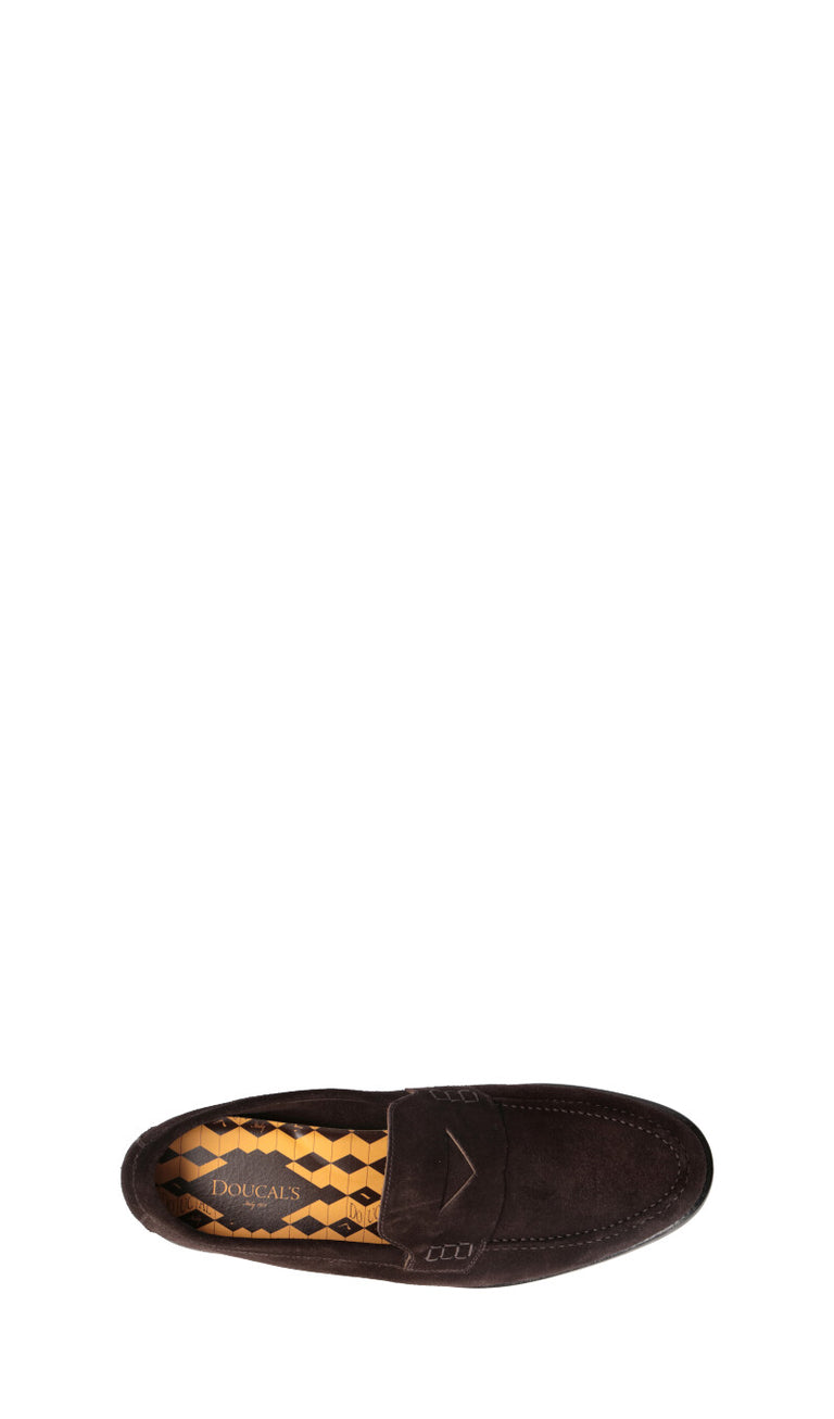 DOUCAL'S Mocassino uomo marrone in suede