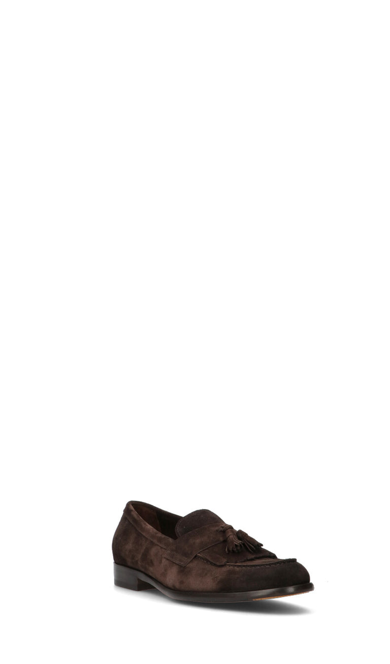DOUCAL'S Mocassino uomo marrone in suede