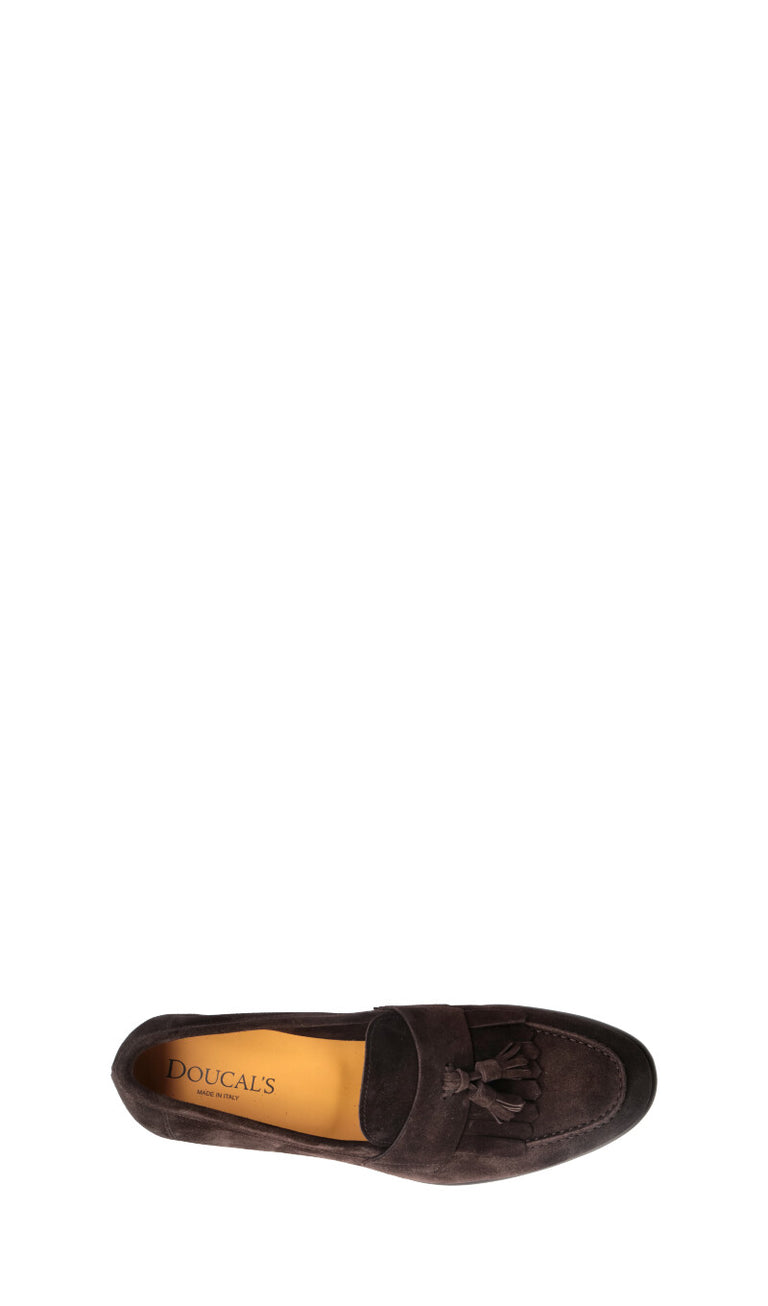 DOUCAL'S Mocassino uomo marrone in suede