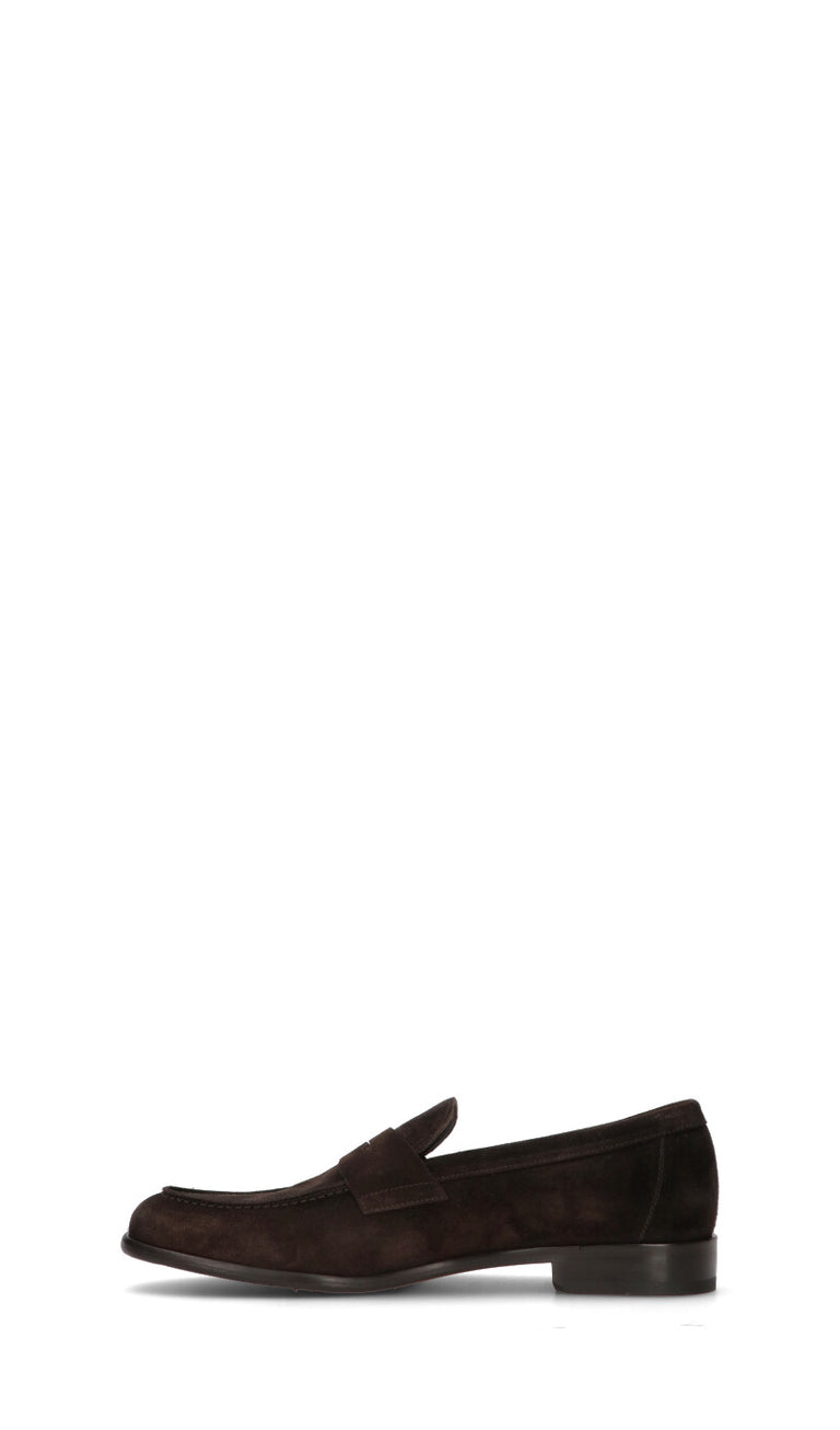DOUCAL'S Mocassino uomo marrone in suede